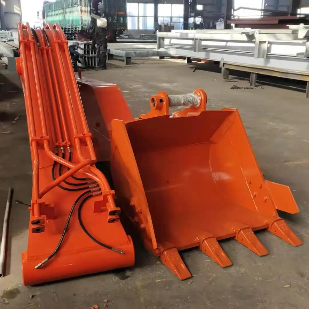 What are the common measurement tips for excavator rock arms?